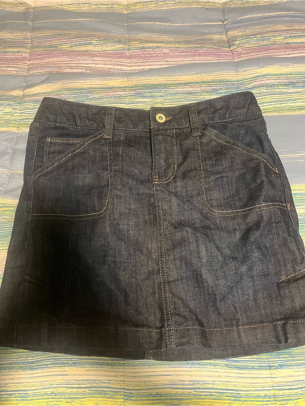 Calvin Klein Jeans dark indigo denim skirt